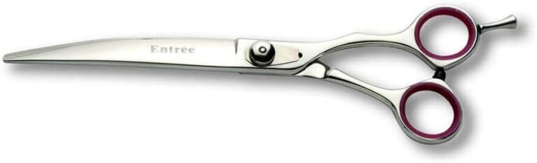 Geib Buttercut 8.5 inch Curved Dog Grooming Scissors, Entree Professional Pet Grooming Stainless Steel Shears