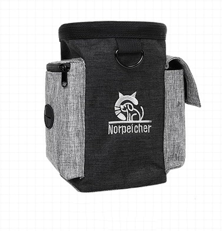 Stylish Waist-Worn Pet Training Treat Bag - Fashionable & Hands-Free for On-The-Go Pet Training (Black)