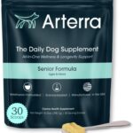 Senior Dog Powder Supplement & Food Topper  63 Ingredients for Joint, Gut, Immune & Brain Health  Daily Longevity Multivitamin with Glucosamine, Probiotics, and Fish Oil | 30 Scoops