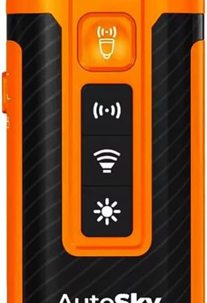 AutoSky Dog Bark Control Device  Safe Humane Ultrasonic Anti Barking Trainer, Rechargeable Handheld with Dual Modes, LED Light & Twin Emitters for Indoor/Outdoor Dog Training & Behavior Correction