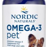 Nordic Naturals Omega-3 Pet, Unflavored - 2 oz - 294 mg Omega-3 Per One mL - Fish Oil for Small Dogs & Cats with EPA & DHA - Promotes Heart, Skin, Coat, & Immune Health