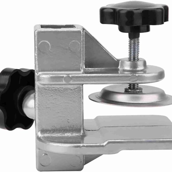 Pet Grooming Table Arm Clamp Clip Holder, Solid Aluminum Dog Cat Grooming Table Arm H Bar Clamp Holder, Pet Hair Dryer Clamp Clip Pet Grooming Table Accessory Fixation Clip (Inner Dia.0.9 * 0.9 in)