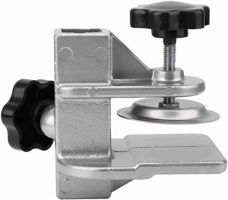 Pet Grooming Table Arm Clamp Clip Holder, Solid Aluminum Dog Cat Grooming Table Arm H Bar Clamp Holder, Pet Hair Dryer Clamp Clip Pet Grooming Table Accessory Fixation Clip (Inner Dia.0.9 * 0.9 in)