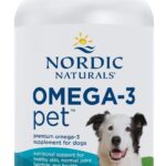 Nordic Naturals Omega-3 Pet, Unflavored - 120 Soft Gels - 330 mg Omega-3 Per Soft Gel - Fish Oil for Dogs with EPA & DHA - Promotes Heart, Skin, Coat, & Immune Health