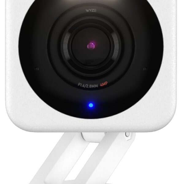WYZE Cam v4 (Latest Model), 2.5K AI Security Camera, Indoor/Outdoor Cameras for Home Security, Baby Monitor & Pet Camera, Vibrant Color Night Vision, No Subscription Required, Free Expert Help