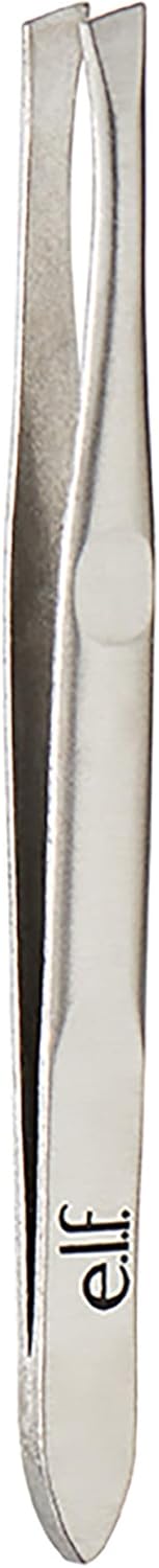e.l.f. Slant Tweezer, Professional Quality Stainless Steel, Provides a Strong Grip, Removes Hairs Accurately, Shapes, Defines, Easy To Use, Ergonomically-Designed e.l.f. Slant Tweezer, Professional Quality Stainless Steel, Provides a Strong Grip, Removes Hairs Accurately, Shapes, Defines, Easy To Use, Ergonomically-Designed
