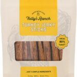 Tally's Ranch Turkey Jerky Dog Treats | High Protein, 80% Turkey, All Natural, 5 Simple Ingredients, No Added Sugar | Healthy Treats for Dogs | Made in The USA, 4 oz Bag