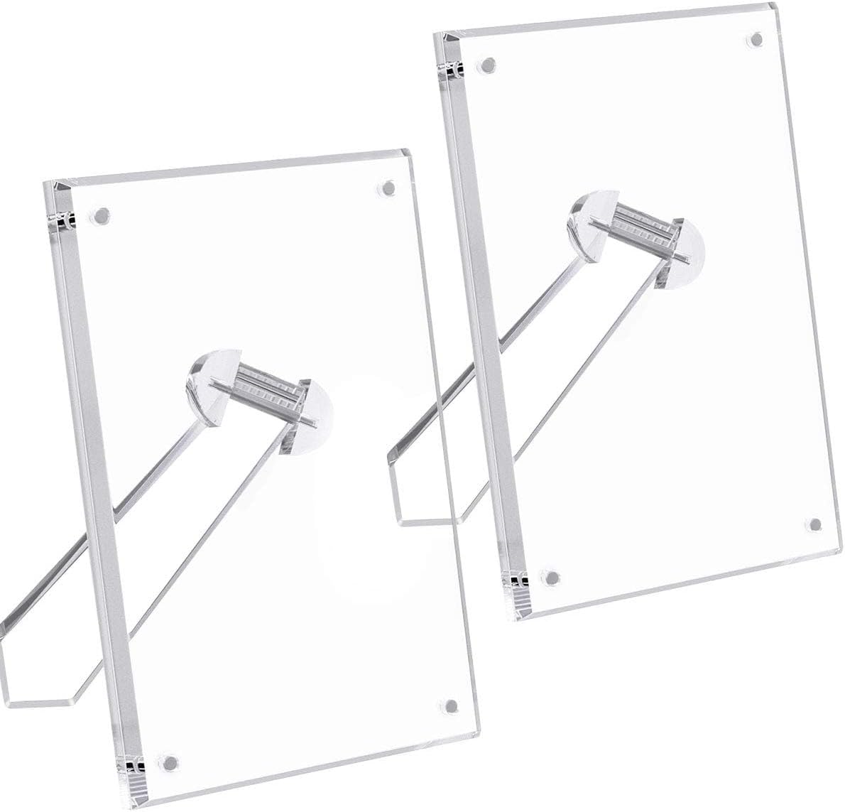 NIUBEE 5x7 Picture Frame, Acrylic Clear Photo Frame with Magnets for Tabletop Display, 2 Pack NIUBEE 5x7 Picture Frame, Acrylic Clear Photo Frame with Magnets for Tabletop Display, 2 Pack