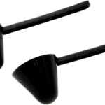 Chef Craft Classic Plastic Coffee Scoop, 1 Ounce 2 Piece Set, Black