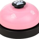 Call Bell Desk Bell Service Bell Front Desk Bell Hotel Dinner Bell Loud Desk Bell for Service Pet Training Bell 2.8 Inch Metal Anti Rust Ringing Bell for School Restaurants Hotels Offices (Pink)