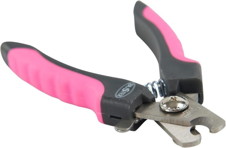 Kruuse Buster Professional Dog Nail Clipper  Small Size  Safe & Easy Pet Nail Trimmer for Small Dogs & Cats  Sharp Stainless Steel Blades, Non-Slip Handle, Safety Guard  Vet-Recommended