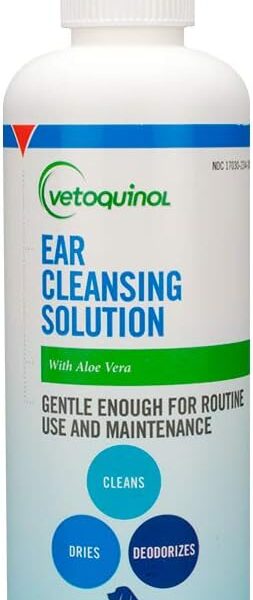 Vetoquinol Ear Cleansing Solution for Dogs and Cats - 8oz