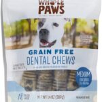 Whole Paws, Grain-Free Dog Dental Chews, Medium (For Dogs 21-50 lbs), 14 Ounce
