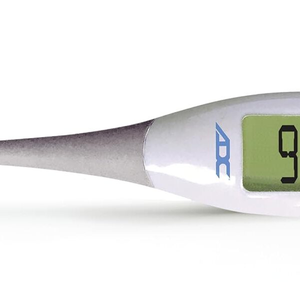 ADC Fast Read Digital Thermometer, Flexible Tip and Large Quick Read LCD Display with Color-coded Backlighting