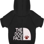 Paiaite Black Chihuahua Dog Hoodie: Keep Your Pup Warm and Stylish with a 'The Dog Face' Printed Sweatshirt, Pet Clothes and Sweater Coat All in One Perfect for Winter and Cool Summer Nights! Black S