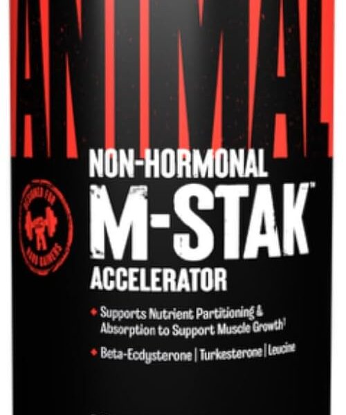 Animal M-Stak - Muscle Builder and Anabolic Mass Gainer Supplement for Bodybuilding - Lean Muscle Growth, Amino Complex and Pre Workout Energy, 21 Packs
