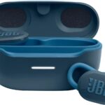 JBL Endurance Race TWS - Waterproof true wireless active sport earbuds, JBL Pure Bass Sound, Up to 30 hours of battery life, IP67 Waterproof and Dustproof, Ambient Aware & TalkThru (Blue)