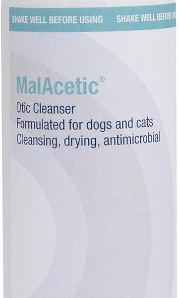 Malacetic Otic Cleanser for Dogs and Cats, 8 fl oz