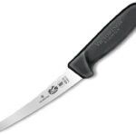 Victorinox 6 Inch Curved Fibrox Pro Boning Knife with Semi-stiff Blade