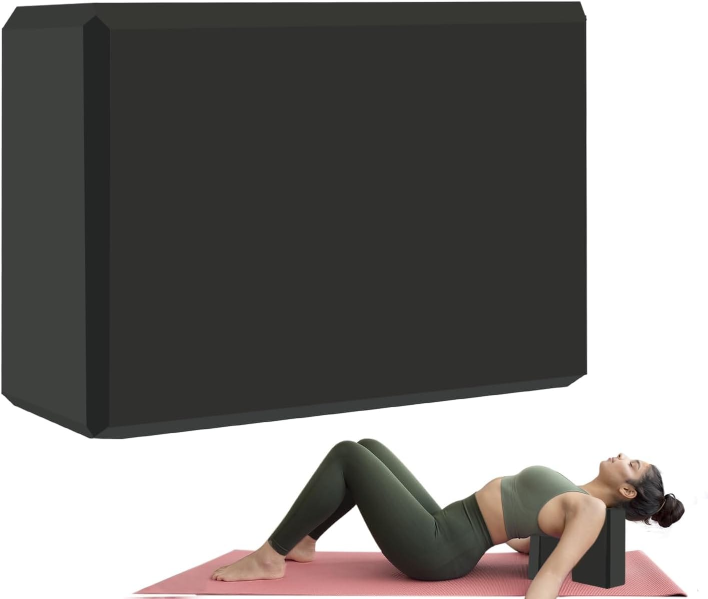 Yoga Block - Supportive Latex-Free Eva Foam - Soft Non-Slip Surface with Beveled Edges for Yoga, Pilates, Meditation - Yoga Accessories for Stability, Balance, Deepen Stretches Yoga Block - Supportive Latex-Free Eva Foam - Soft Non-Slip Surface with Beveled Edges for Yoga, Pilates, Meditation - Yoga Accessories for Stability, Balance, Deepen Stretches
