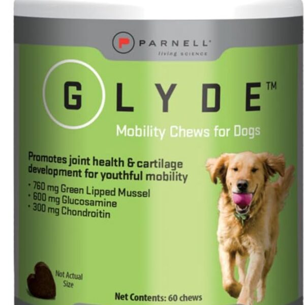Glyde Mobility Chews for Dogs Hip & Joint Supplement with Glucosamine, Chondroitin & Green-Lipped Mussel Supports Arthritis Relief, Flexibility & Mobility 60 Soft Chews