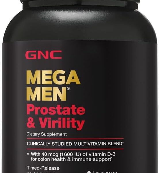 GNC Mega Men Prostate and Virility Multivitamin, Supports Optimal Sexual Health and Prostate Health, 90 Count