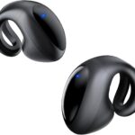 Open Ear Earbuds Lightweight Comfort Clip Wireless Earbuds Sweat Resistant Bluetooth Headphones Lightweight Sport Headphones for Workouts and Running with Dual Digital Display 44H Playtime IPX7