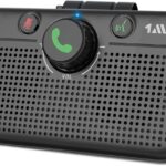 1Mii Bluetooth 5.3 Car Speaker, Handsfree Bluetooth Speakerphone for Cell Phone, Motion Auto On, Support Voice Assistant for Android and iOS, Wireless Audio Car Kit with Visor Clip