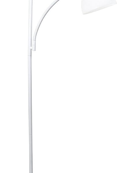 Simple Designs LF2000-WHT Mother-Daughter Floor Lamp with Reading Light, White