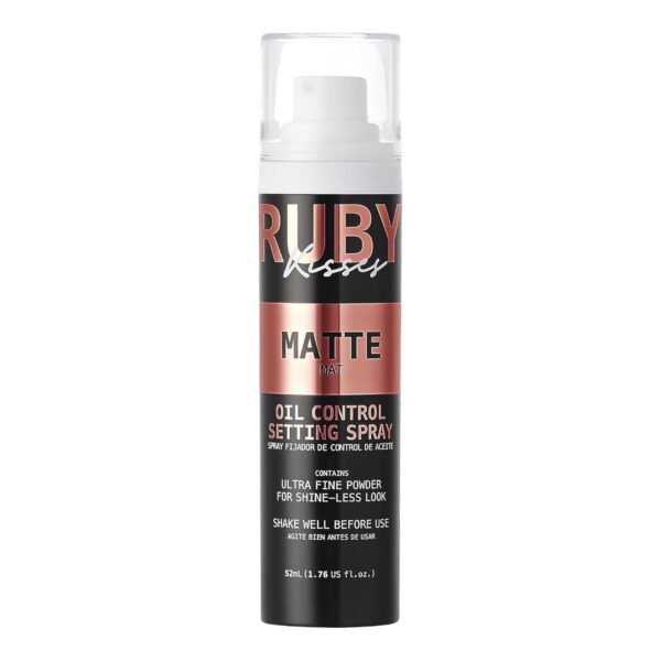 Ruby Kisses Setting Spray - Ultra-fine mist, Sets makeup, Long-Lasting Formula for a Flawless Finish (Matte)