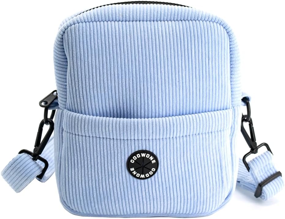 COOWONE Dog Treat Pouch, Velvet Dog Walking Fanny Pack with Built-in Poop Bag Dispenser | Large Capacity Pet Travel Training Bag for Treats, Kibbles, Pet Toys (Blue) COOWONE Dog Treat Pouch, Velvet Dog Walking Fanny Pack with Built-in Poop Bag Dispenser | Large Capacity Pet Travel Training Bag for Treats, Kibbles, Pet Toys (Blue)