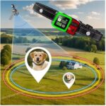 GPS Wireless Dog Fence System with Adjustable 49 to 6500ft 3 Training Modes Magnetic Charging Waterproof Design Suitable for Large Medium and Small Dogs No Subscription Required(Green red)
