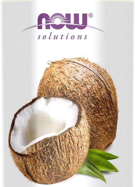 NOW Foods Solutions, Liquid Coconut Oil, Light and Nourishing, Promotes Healthy-Looking Skin and Hair, 16-Ounce