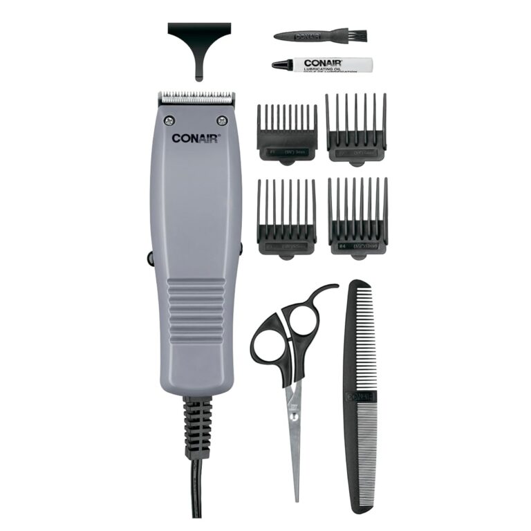 ConairMAN Simple Cut, Hair Clippers for Men, 10-piece Home Hair Cutting Kit