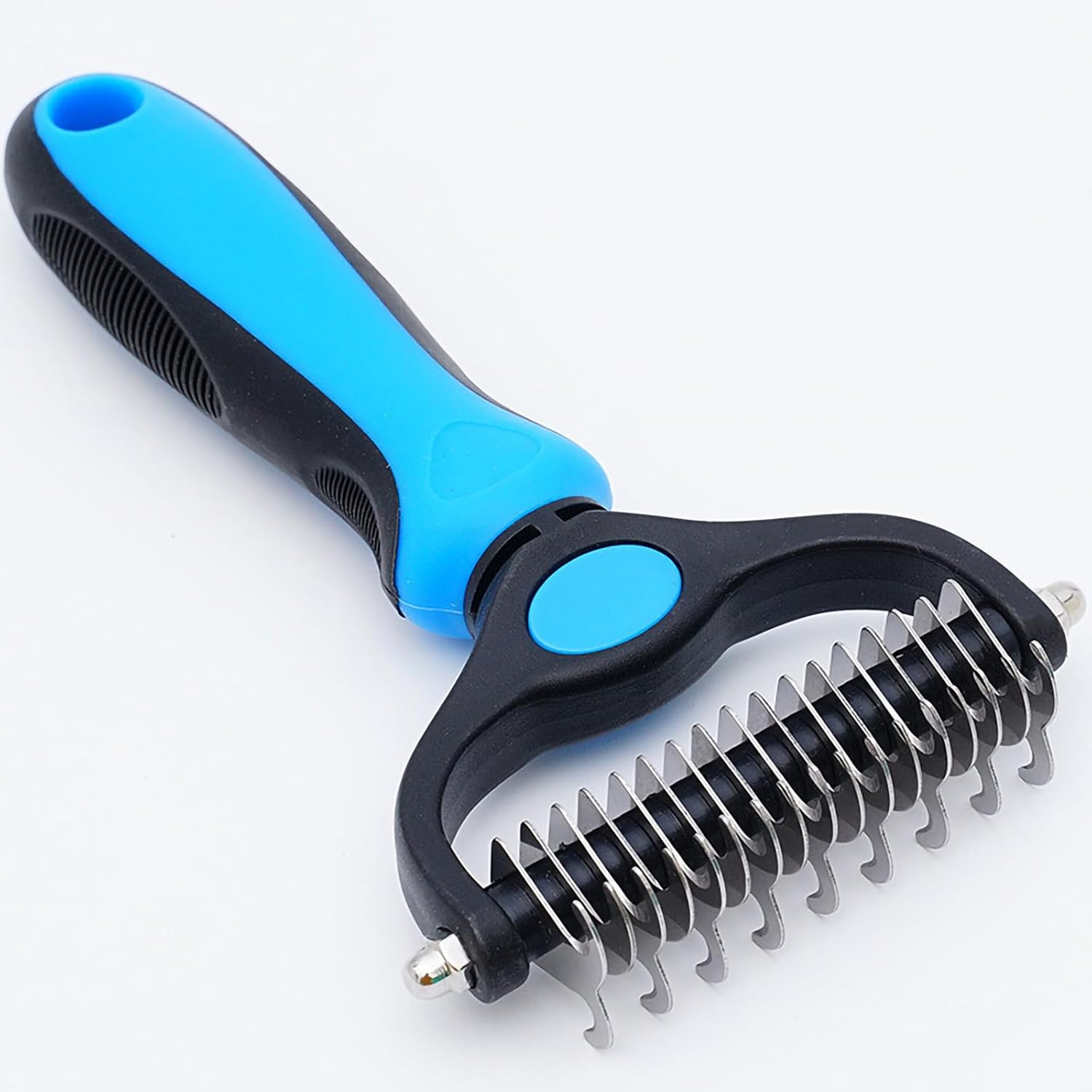 Pet Grooming Rake for Dogs & Cats - Double-Sided Deshedding and Dematting Tool, Gently Remove 95% of Loose Undercoat & Mats for Long-Haired Pets, Painless Fur Brush for Shedding Control (M) Pet Grooming Rake for Dogs & Cats - Double-Sided Deshedding and Dematting Tool, Gently Remove 95% of Loose Undercoat & Mats for Long-Haired Pets, Painless Fur Brush for Shedding Control (M)