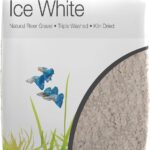 Aqua Natural Ice White 10lb Gravel Substrate for aquascaping, Aquariums, vivariums and terrariums 4-6mm, White