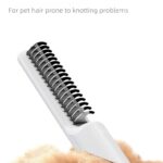 Pet Grooming CombThinning & Detangling Brush with Cat-Claw Inspired Blades - Safe Dematting Tool for Long-Haired Cats/Dogs, Ergonomic Grip, Summer Cooling Solution