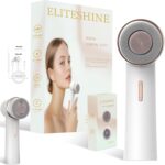 Electric Facial Cleansing Brush with Silicone and Bristle Brushheads,Gentle Electric Face Scrubber Exfoliator, Face Cleansing Brush, Face Wash Brush Machine, Rechargeable, Relief for Face Skin Issues