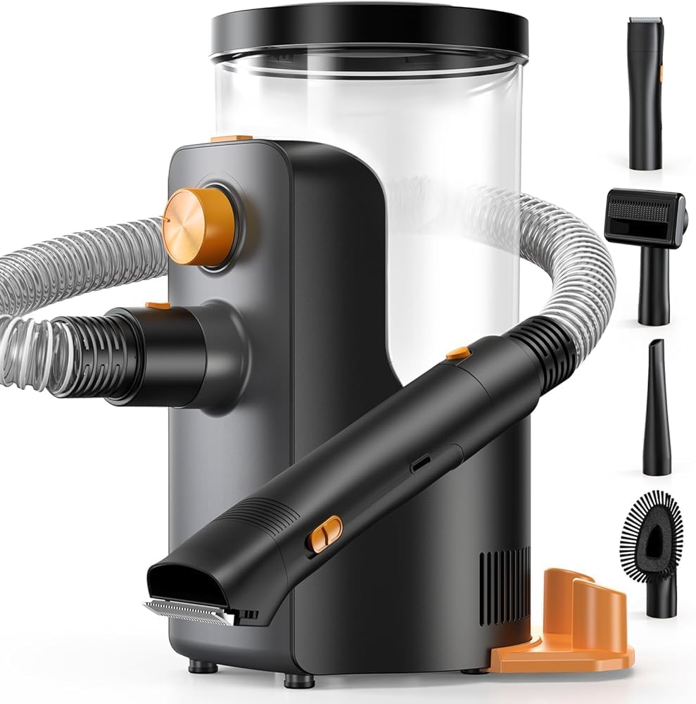 Dog Grooming Vacuum, 4.5L Extra-Large Dust Cup Dog Grooming Kit, 14000Pa High-Suction Pet Groomer with Clippers, Low-Noise All-in-One Shedding Control Set for Home Use Dog Grooming Vacuum, 4.5L Extra-Large Dust Cup Dog Grooming Kit, 14000Pa High-Suction Pet Groomer with Clippers, Low-Noise All-in-One Shedding Control Set for Home Use