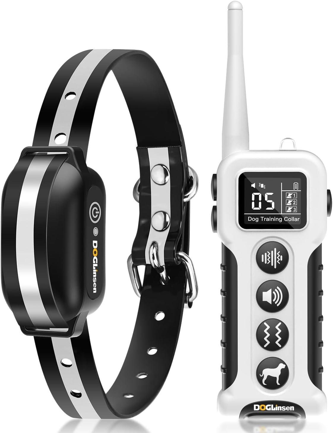 Vibrating Dog Collar - No Shock Training Collar with Remote, 3300ft Range, 9 Style Tones & Vibrations, Adjustable, Black Vibrating Dog Collar - No Shock Training Collar with Remote, 3300ft Range, 9 Style Tones & Vibrations, Adjustable, Black