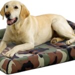 MidWest Homes for Pets XL QuietTime MAXX Ultra-Rugged Dog Bed, Water & Odor Resistant, Bolstered Edge, Non-Slip Bottom, Fits 48-inch Crates, Camo