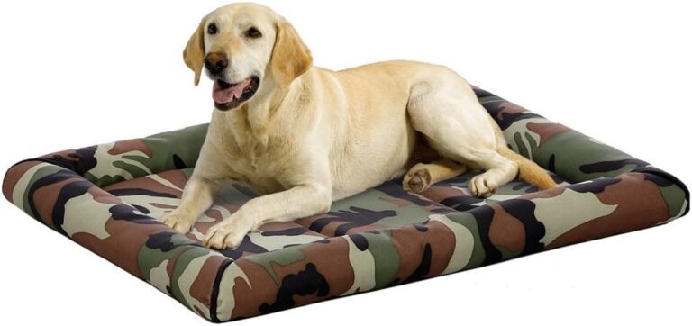 MidWest Homes for Pets XL QuietTime MAXX Ultra-Rugged Dog Bed, Water & Odor Resistant, Bolstered Edge, Non-Slip Bottom, Fits 48-inch Crates, Camo