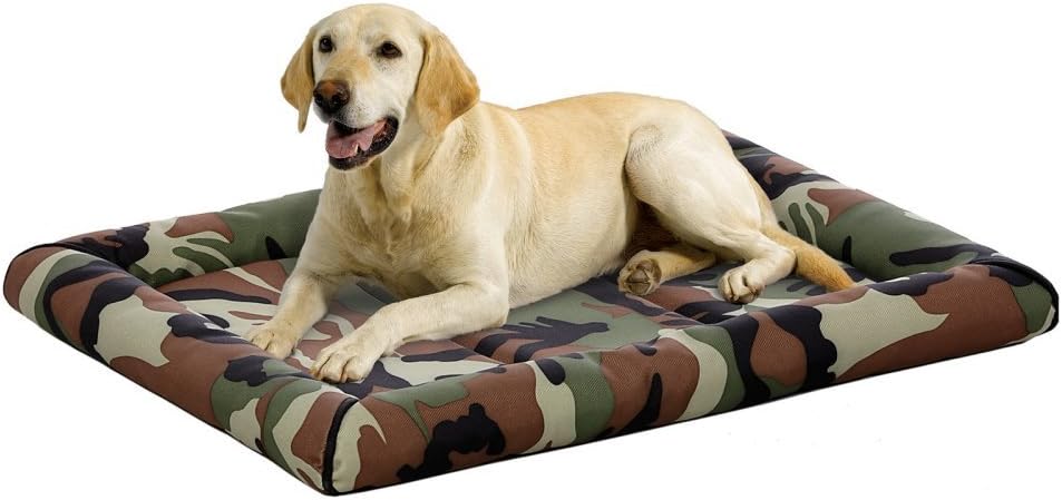 MidWest Homes for Pets XL QuietTime MAXX Ultra-Rugged Dog Bed, Water & Odor Resistant, Bolstered Edge, Non-Slip Bottom, Fits 48-inch Crates, Camo MidWest Homes for Pets XL QuietTime MAXX Ultra-Rugged Dog Bed, Water & Odor Resistant, Bolstered Edge, Non-Slip Bottom, Fits 48-inch Crates, Camo