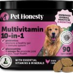 Multivitamin Dog Supplement, Glucosamine Chondroitin for Dogs, Probiotics, Omega Fish Oil, Dog Supplements & Vitamins, Vitamins for Skin and Coat Allergies (Chicken 90 ct)