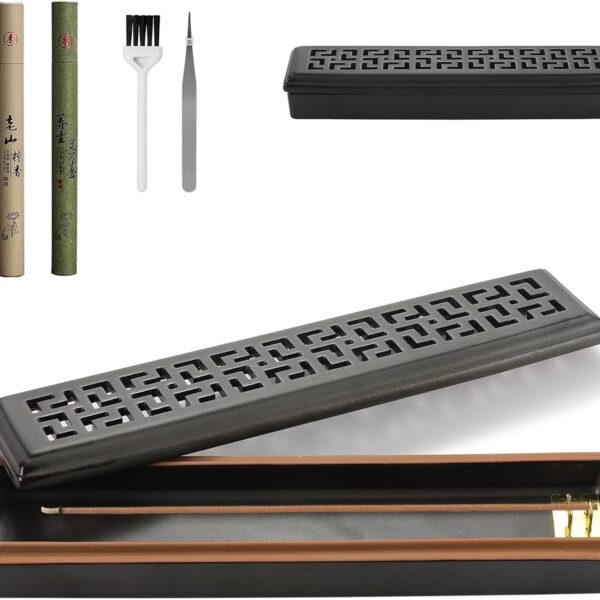 CEREMONY Incense Holder for SticksCeramic Insence-Stick Holder Ash CatcherIncense Holder Timkburner for Meditation Yoga Spa Room Decor