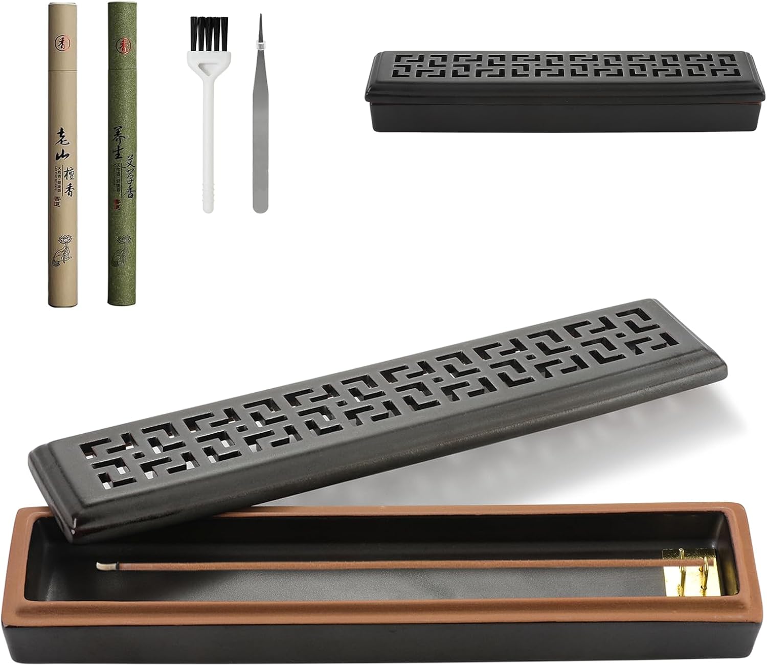 CEREMONY Incense Holder for SticksCeramic Insence-Stick Holder Ash CatcherIncense Holder Timkburner for Meditation Yoga Spa Room Decor CEREMONY Incense Holder for SticksCeramic Insence-Stick Holder Ash CatcherIncense Holder Timkburner for Meditation Yoga Spa Room Decor