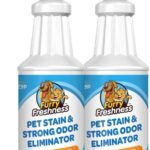 FurryFreshness Extra Strength Cat or Dog Pee Stain & Permanent Odor Remover + Smell Eliminator -Removes Stains From Pets & Kids Including Urine or Blood- Lifts Old Carpet Stains- (2 Pack)