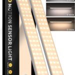 Under Cabinet Lighting, 3 Color Temperatures Motion Sensor Light Indoor 2 Pack, USB Rechargeable Battery Operated Closet Lights, Wireless Dimmable LED Cabinet Lights, Under Counter Light for Kitchen