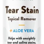NaturVet  Tear Stain Topical Remover Plus Aloe  4 oz | Eliminates Unsightly Tear & Saliva Stains | Gentle, Water-Based Formula | for Dogs & Cats