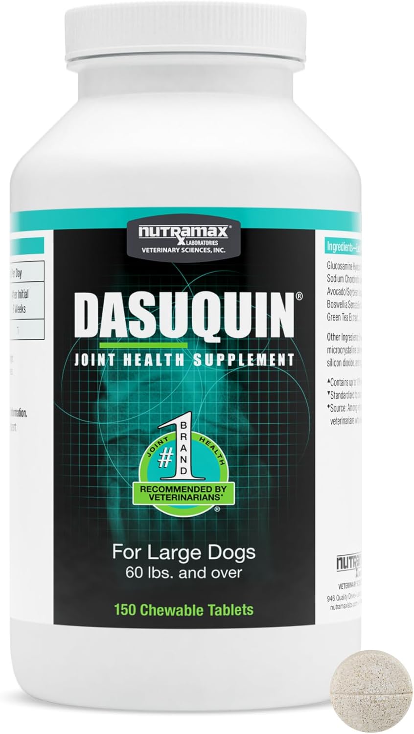 Dasaquin Dog Joint Supplement Chew Tablet (150 Count) Dog Size: Large (60+ lbs) Dasaquin Dog Joint Supplement Chew Tablet (150 Count) Dog Size: Large (60+ lbs)